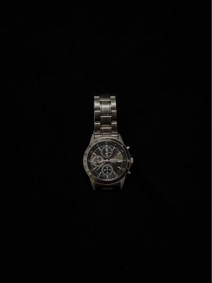 Seiko SN762 Black Quartz Watch