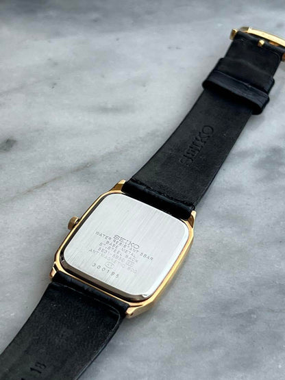 [Battery Replaced] Excellent Condition SEIKO SPIRIT GOLD Genuine Strap