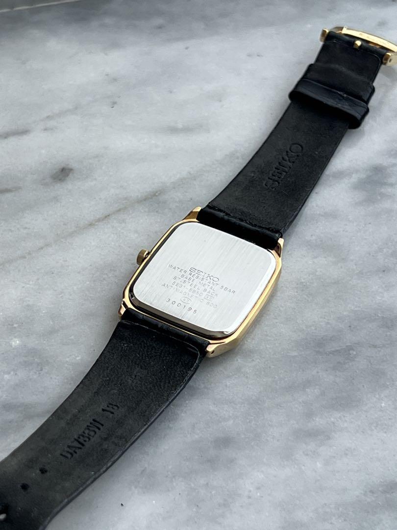 [Battery Replaced] Excellent Condition SEIKO SPIRIT GOLD Genuine Strap