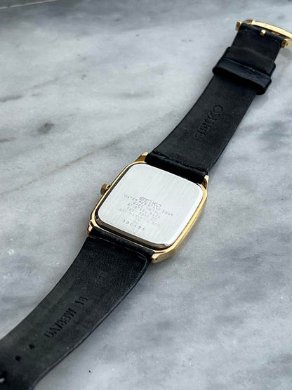 [Battery Replaced] Excellent Condition SEIKO SPIRIT GOLD Genuine Strap