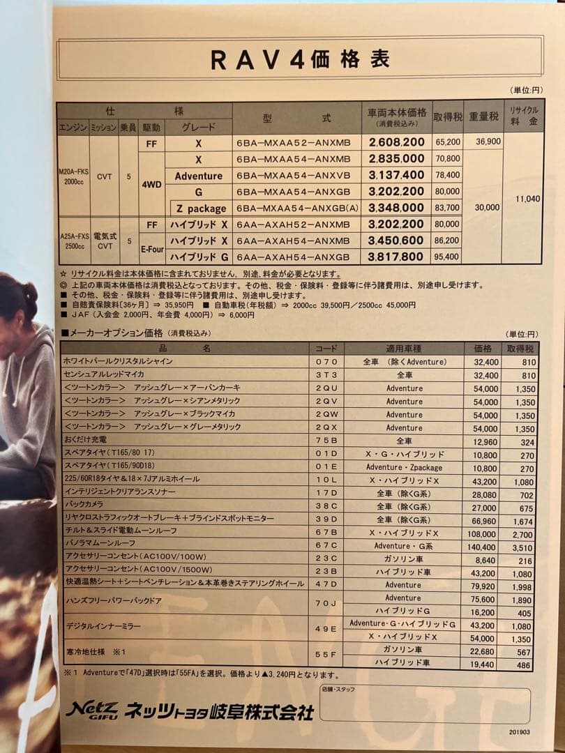 【Catalog Festival】 RAV4