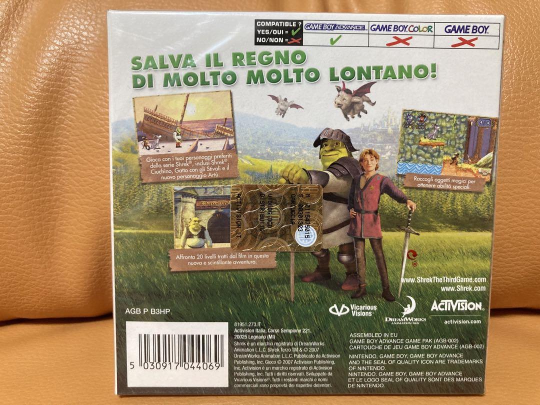New. Unopened. Overseas version. Shrek: The Third GBA.