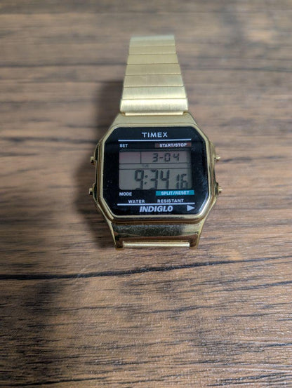 TIMEX Gold Digital Watch