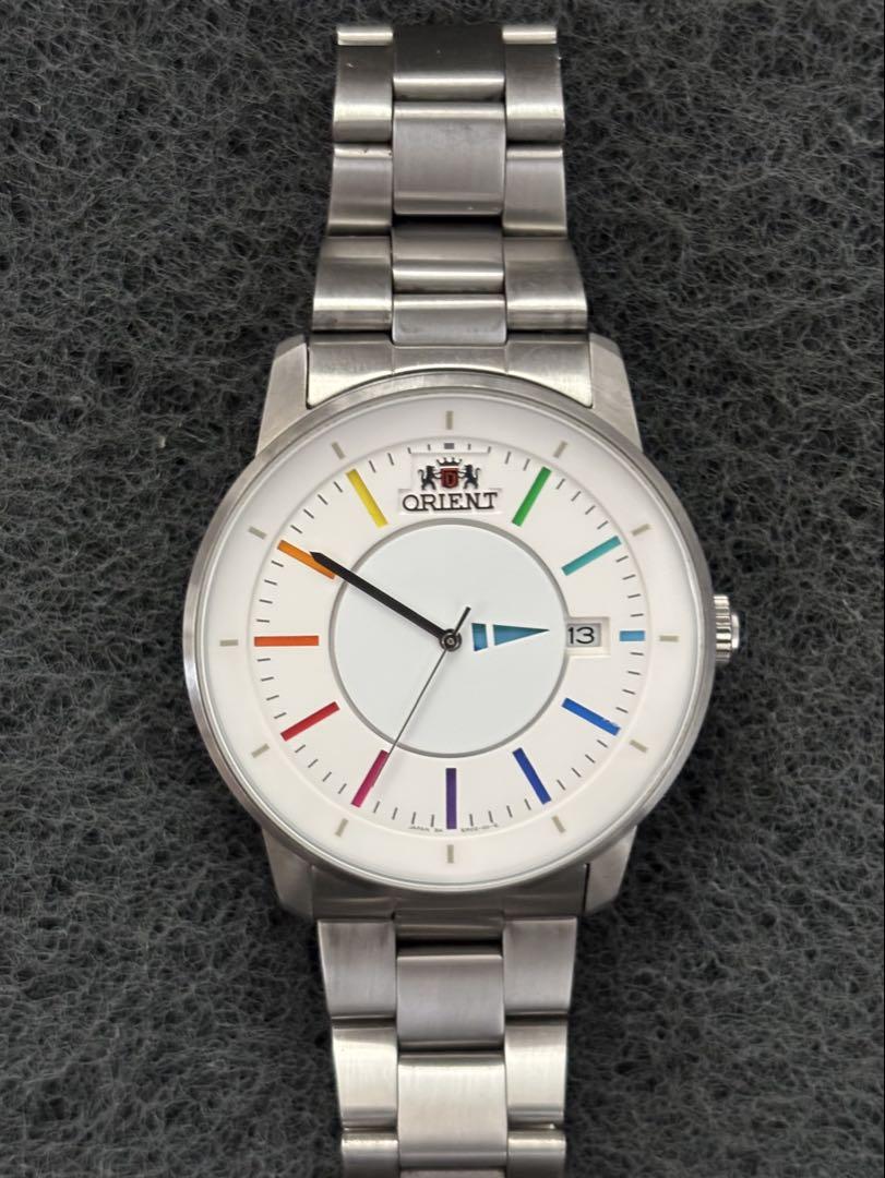 ORIENT ER02-CA-B Reverse Calendar Automatic Men's Watch Box Included Excellent Condition