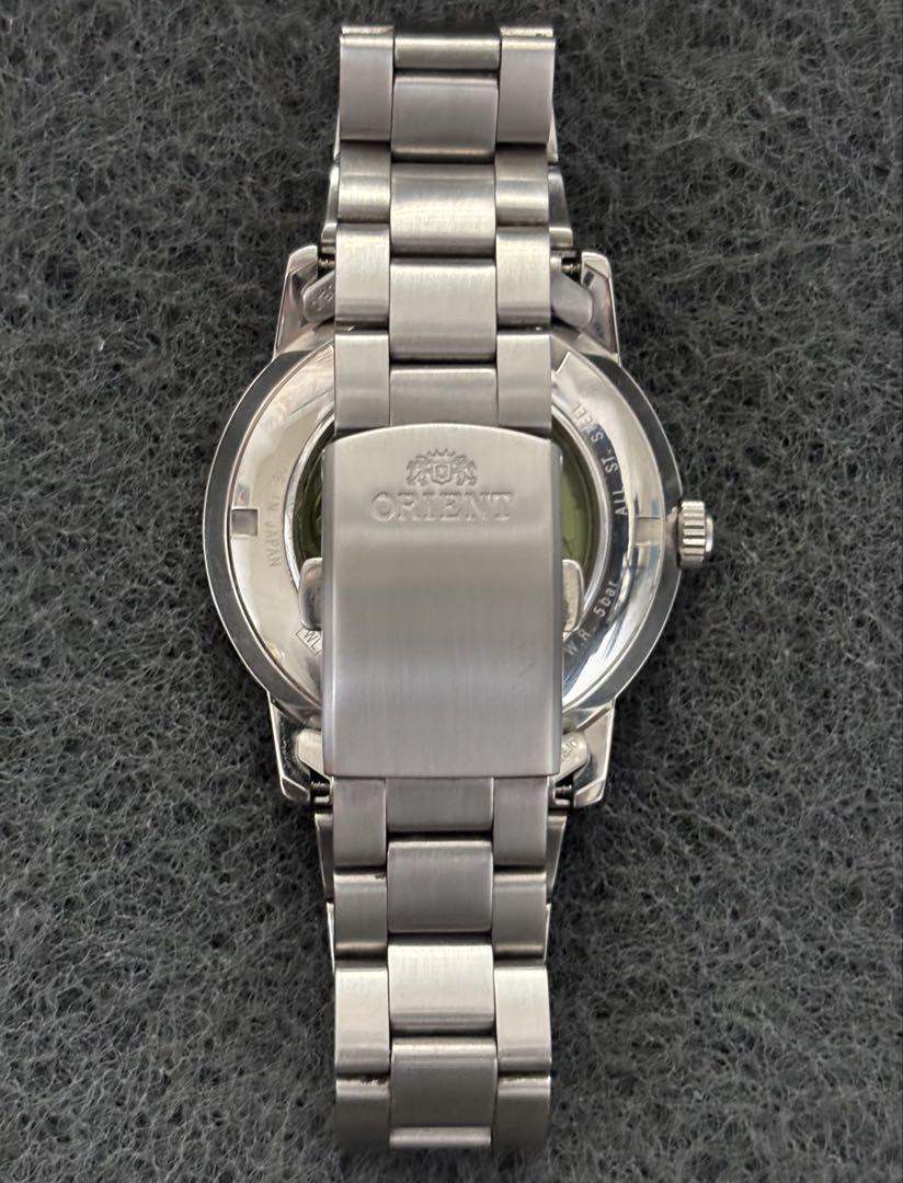 ORIENT ER02-CA-B Reverse Calendar Automatic Men's Watch Box Included Excellent Condition