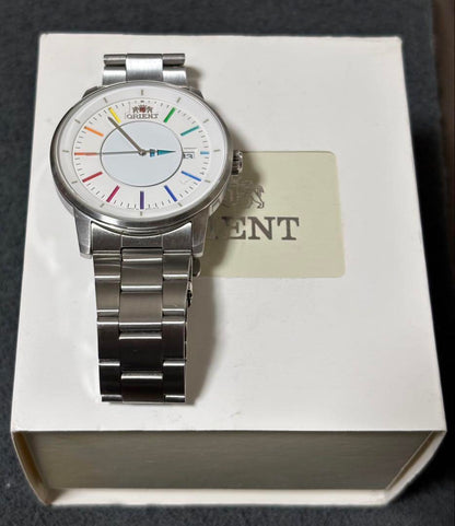 ORIENT ER02-CA-B Reverse Calendar Automatic Men's Watch Box Included Excellent Condition