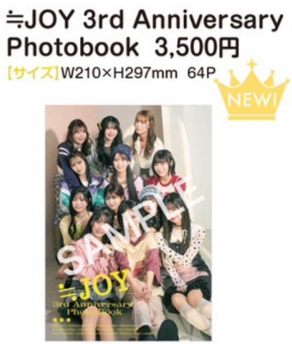 New and Unused ≒JOY 3rd Anniversary Photo Book