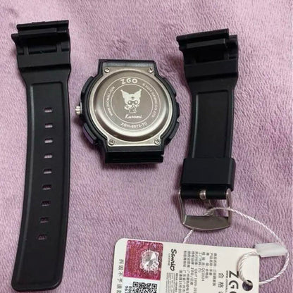 New Item Inspection Passed Kuromi Watch ② [4-point bonus] Overseas Limited Edition Analog-Digital Dual Display