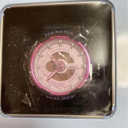 New Item Inspection Passed Kuromi Watch ② [4-point bonus] Overseas Limited Edition Analog-Digital Dual Display