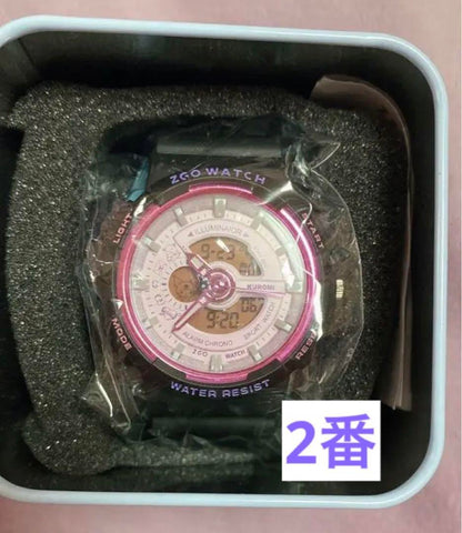 New Item Inspection Passed Kuromi Watch ② [4-point bonus] Overseas Limited Edition Analog-Digital Dual Display