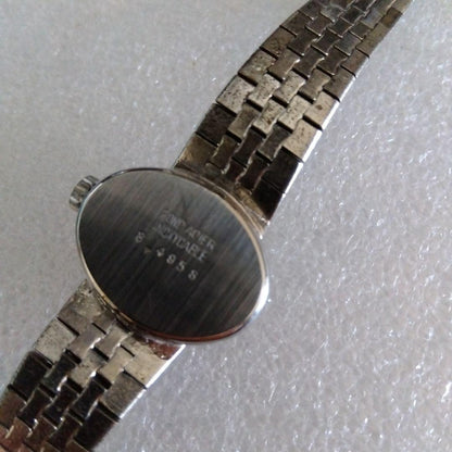 Swiss Fine Item Iusam Winding Watch Silver Stainless Steel Movement