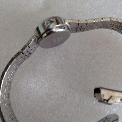 Swiss Fine Item Iusam Winding Watch Silver Stainless Steel Movement