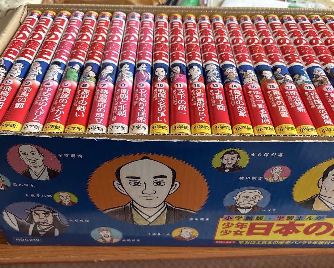 A 23-Volume Set of Japanese History Manga for Teenagers and Children Plus a New Item for the Year 2000