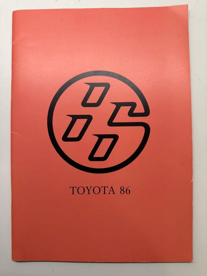 Toyota 86 Catalog First Generation
