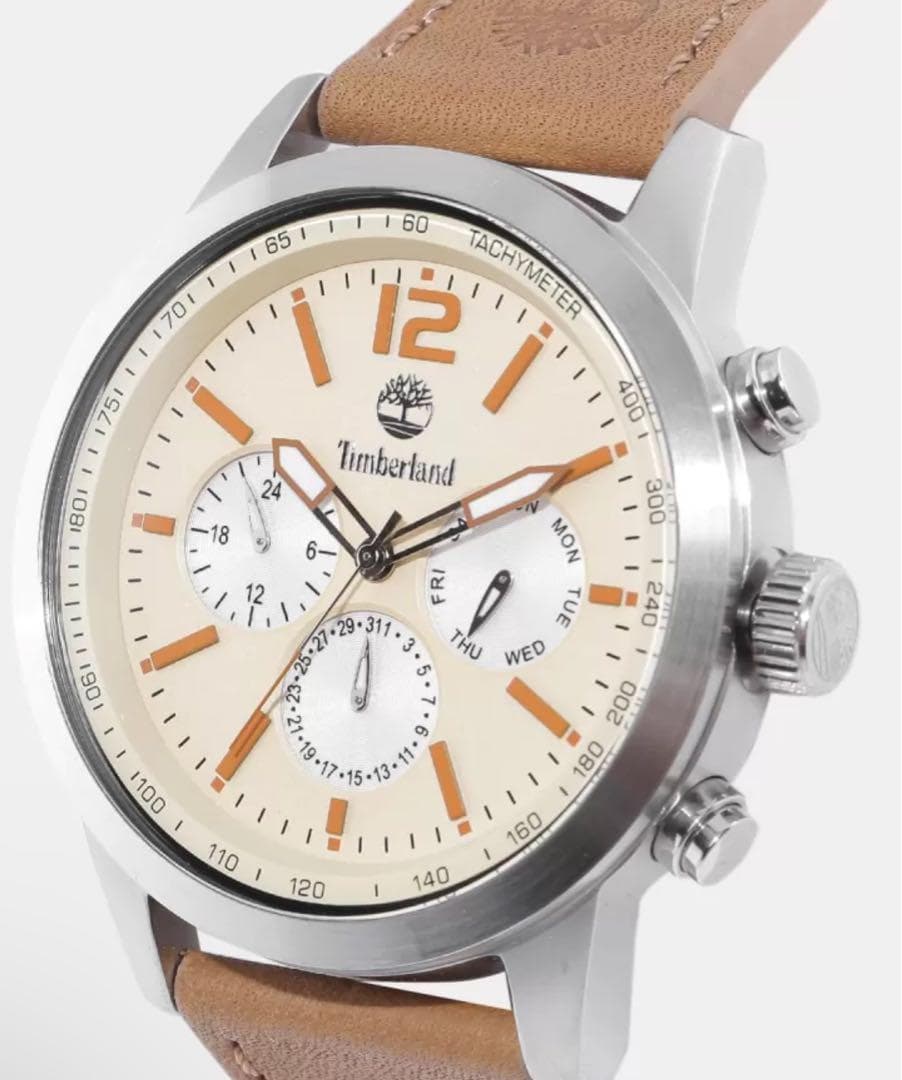 Timberland Wingate Analog Watch 48mm 50m Water Resistant Leather