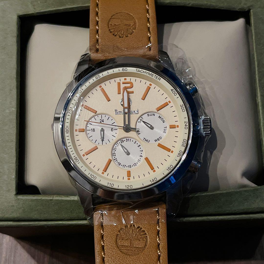 Timberland Wingate Analog Watch 48mm 50m Water Resistant Leather