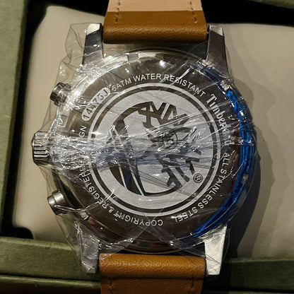 Timberland Wingate Analog Watch 48mm 50m Water Resistant Leather