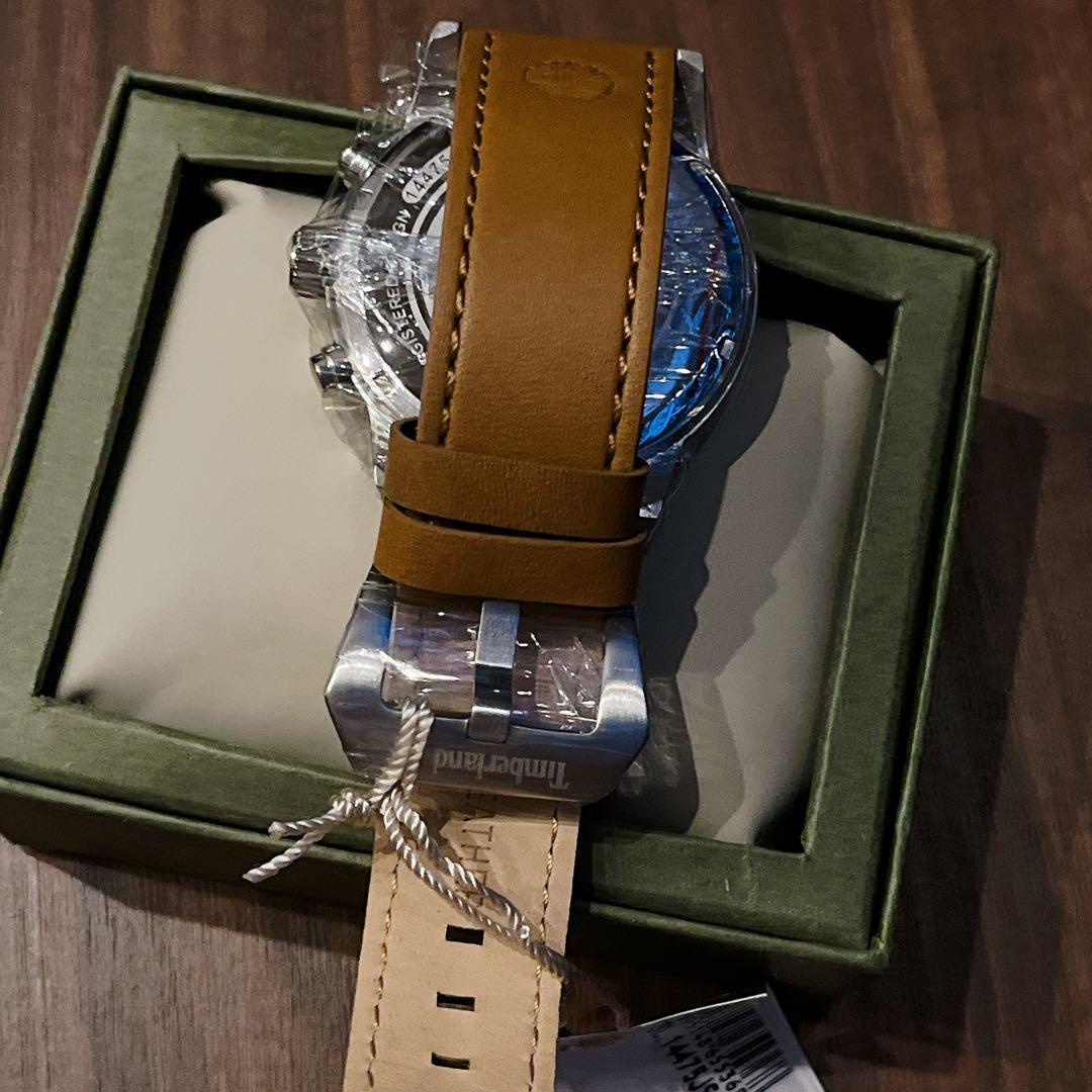 Timberland Wingate Analog Watch 48mm 50m Water Resistant Leather