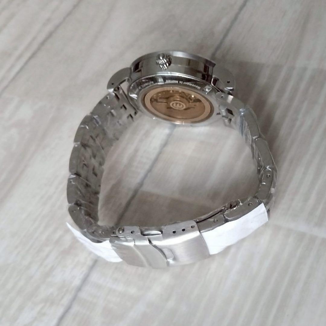 Unused Item Silver Watch Movement in Motion Men's Watch Automatic Winding