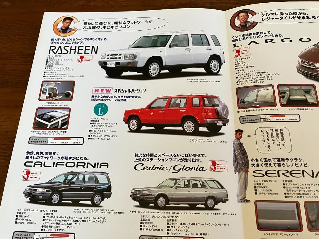 Nissan RV Series Ichiro Rasien Serena Largo Catalog 1996