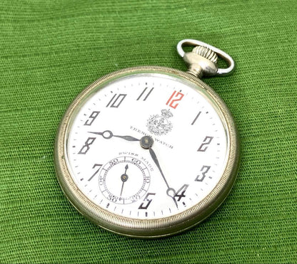 Borel Kurbos 1920s Pocket Watch for Domestic Use in China, Borel Kurbos, Hand-Wound Operation