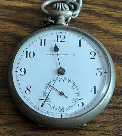 Antique Pocket Watch Tavannes Watch Swiss-made Hand-wound