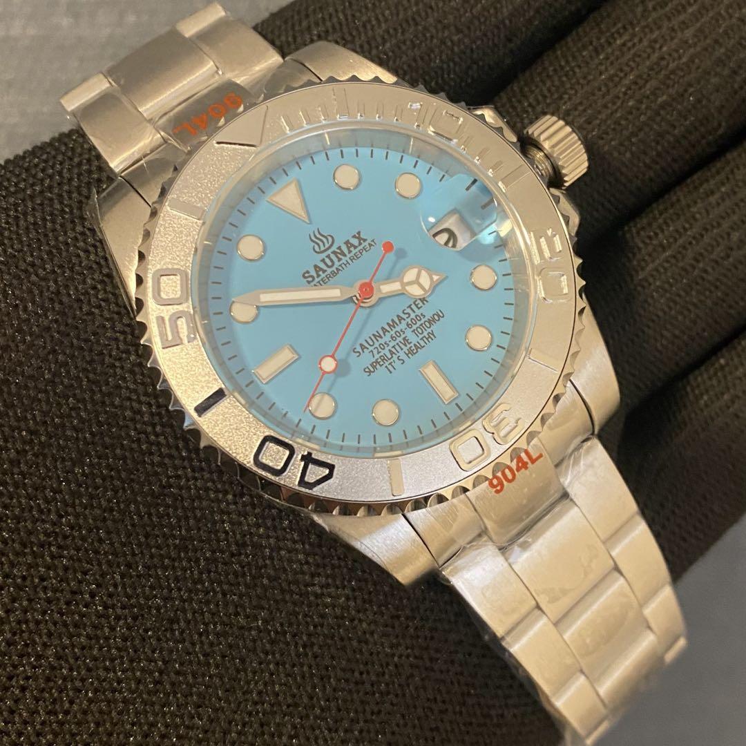 SAUNAX Diver's Watch Summer Yacht Master NH35 Turquoise