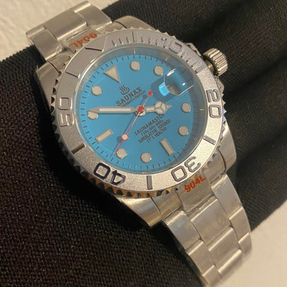 SAUNAX Diver's Watch Summer Yacht Master NH35 Turquoise