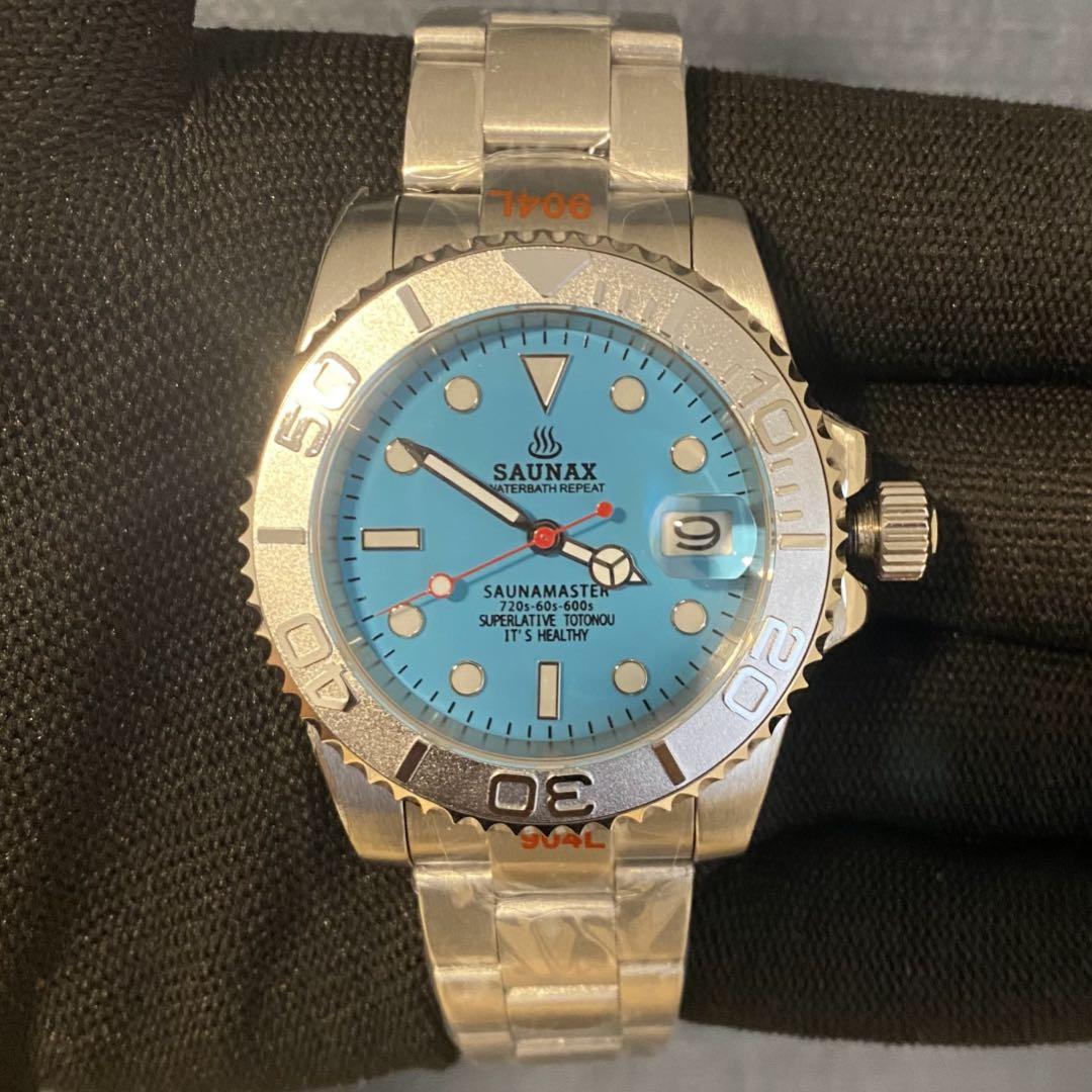 SAUNAX Diver's Watch Summer Yacht Master NH35 Turquoise