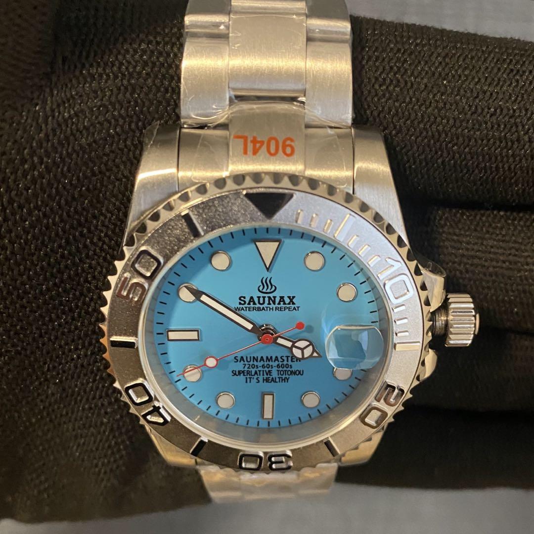SAUNAX Diver's Watch Summer Yacht Master NH35 Turquoise
