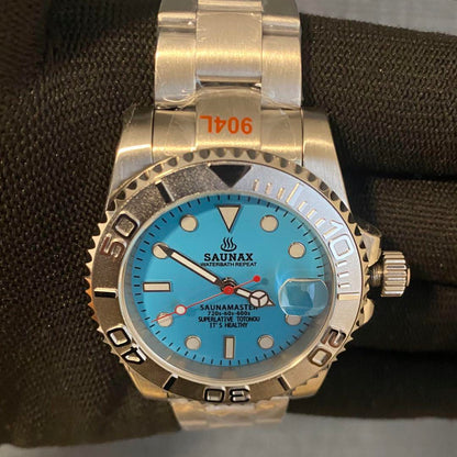 SAUNAX Diver's Watch Summer Yacht Master NH35 Turquoise