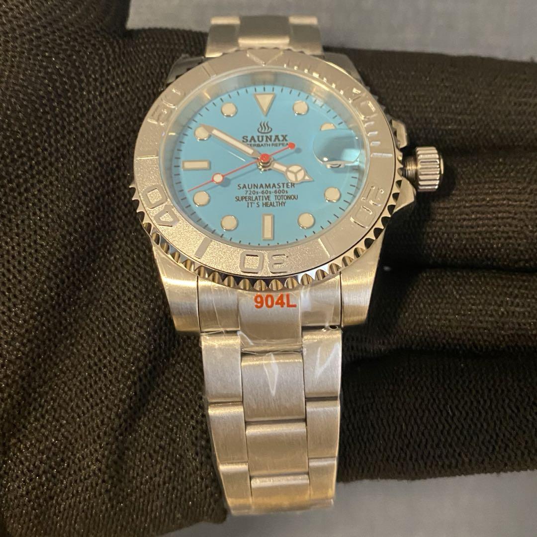 SAUNAX Diver's Watch Summer Yacht Master NH35 Turquoise