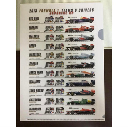 2013 F1 Report and Limited Clear File and Chunichi Sports Set