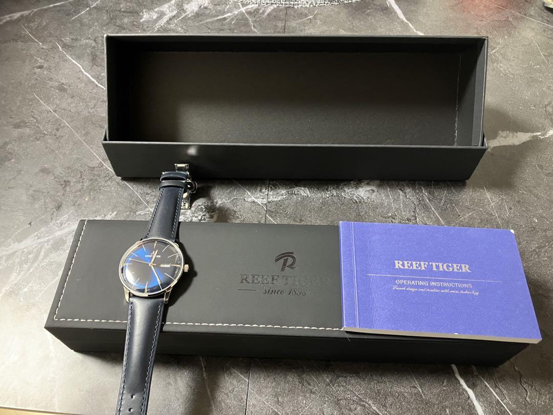 REEF TIGER Mechanical Watch Thin Water-Resistant